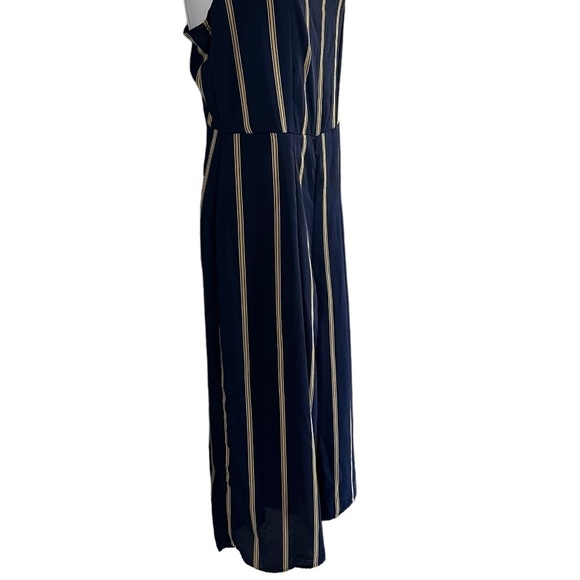Rowe A | Striped Blue and Yellow Jumpsuit - Picture 3 of 7